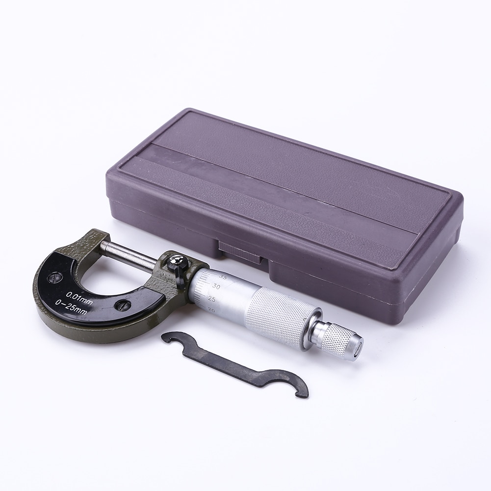 Outside Micrometer 0-25mm/0.001mm Gauge Vernier Caliper Measuring Test Tool 